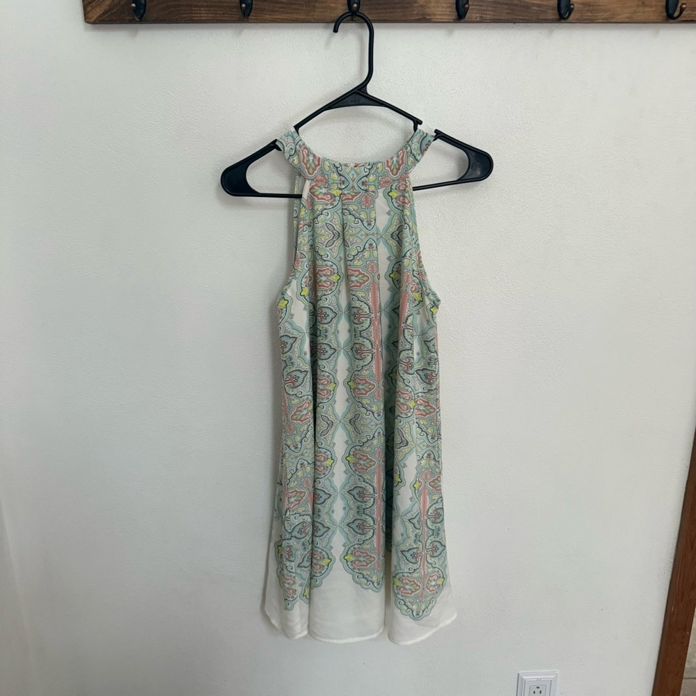 Charlotte Russe Paisley High Neck Halter Dress